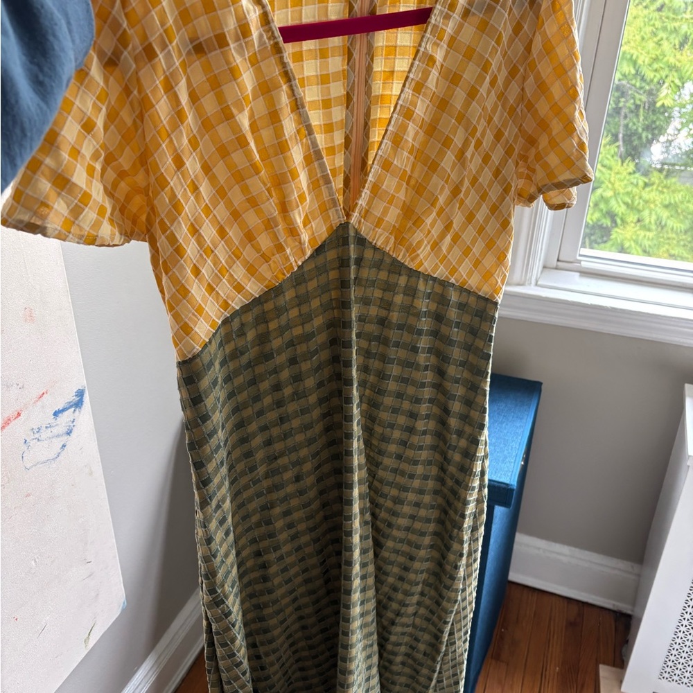 Lisa Says Gah Yellow and Green Maxi Dress